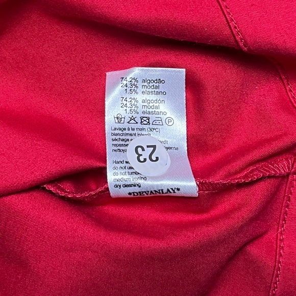 Lacoste Women's Pink Red Wrap Dress Polo Golf Tennis Logo Size 46 (14, L) NWT - Picture 11 of 12